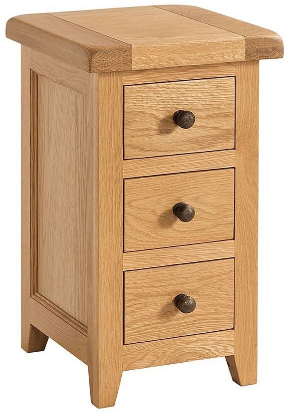 Somerset Oak Compact Bedside Cabinet