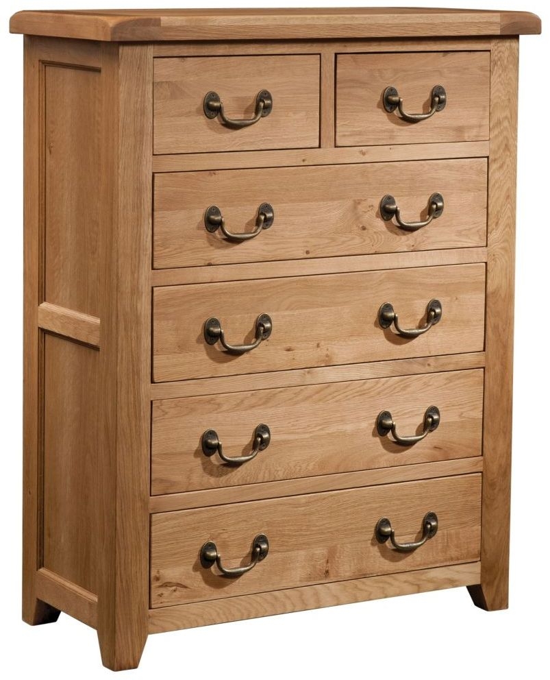 Somerset Oak 4 2 Drawer Chest