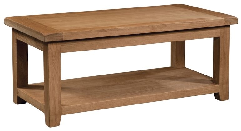 Product photograph of Somerset Oak Large Coffee Table from Choice Furniture Superstore