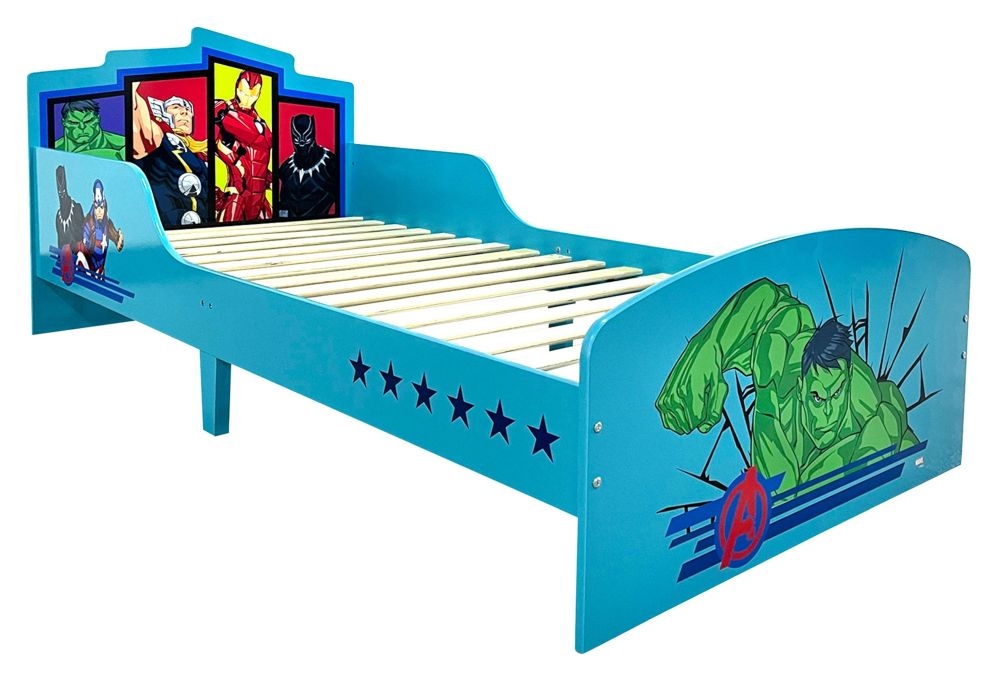 Disney Marvel Avengers Blue 3ft Single Bed