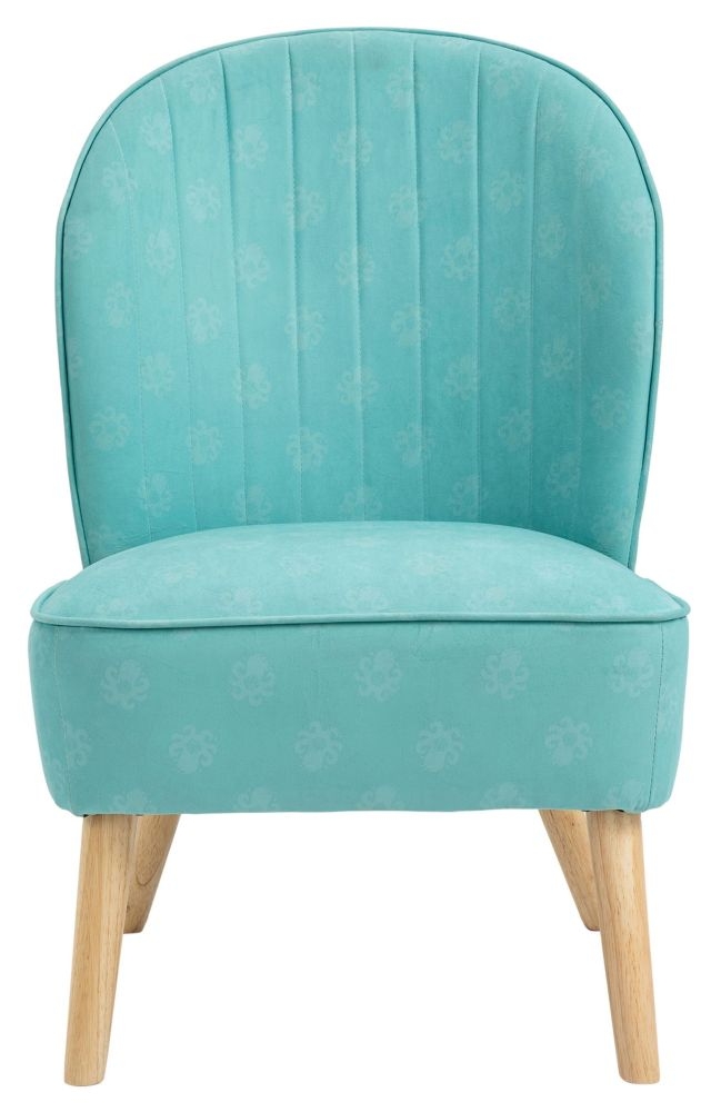Disney Little Mermaid Green Fabric Accent Chair