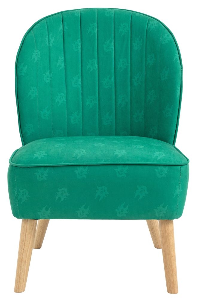 Disney Sleeping Beauty Green Fabric Accent Chair