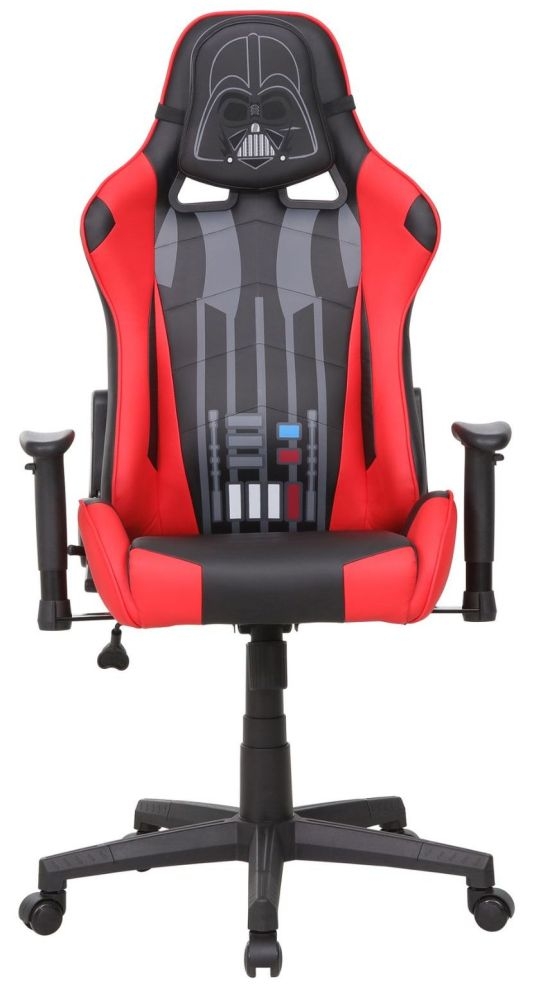 Disney Darth Vader Hero Black And Red Faux Leather Gaming Chair