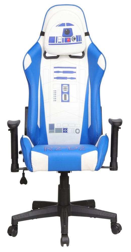 Disney R2d2 Hero Blue And White Faux Leather Gaming Chair