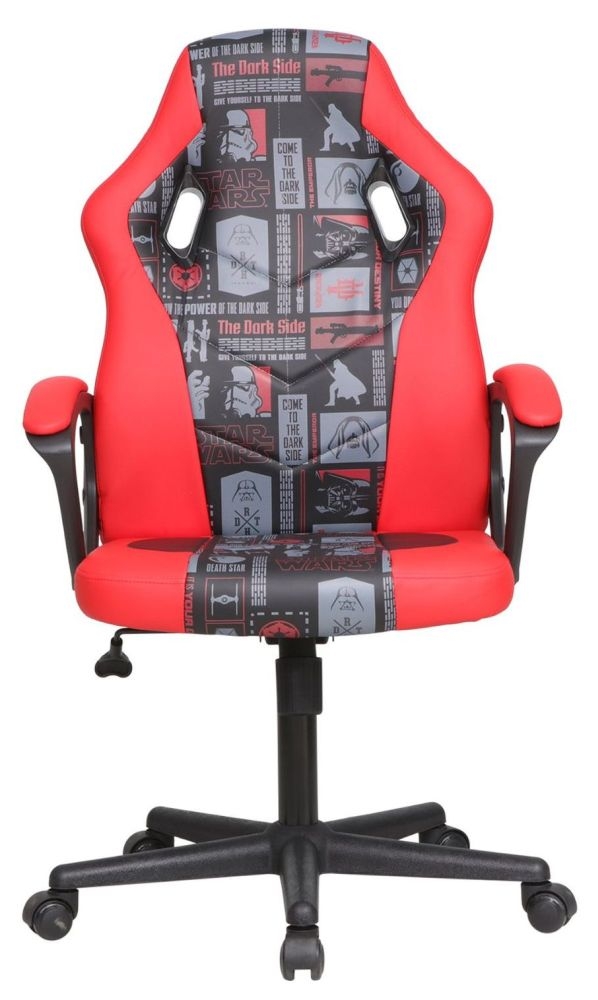 Disney Star Wars Red And Black Faux Leather Gaming Chair