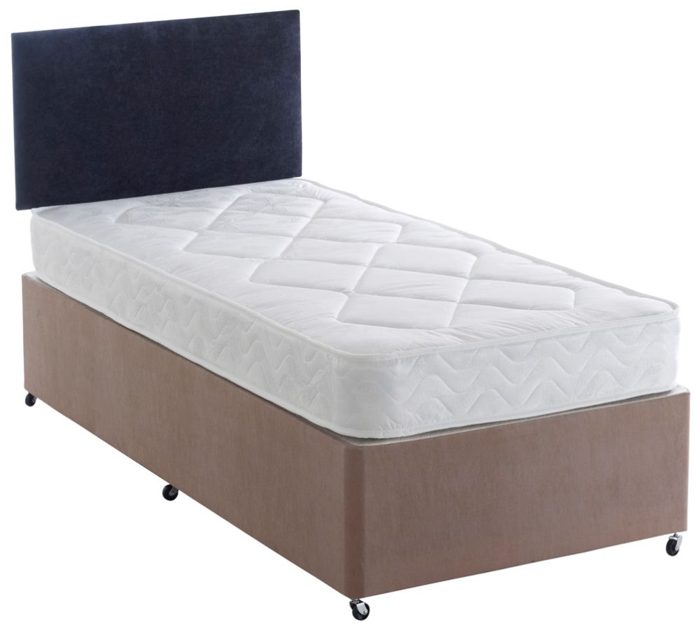 Product photograph of Dura Beds Winchester Light Quilted Platform Top Divan Bed from Choice Furniture Superstore