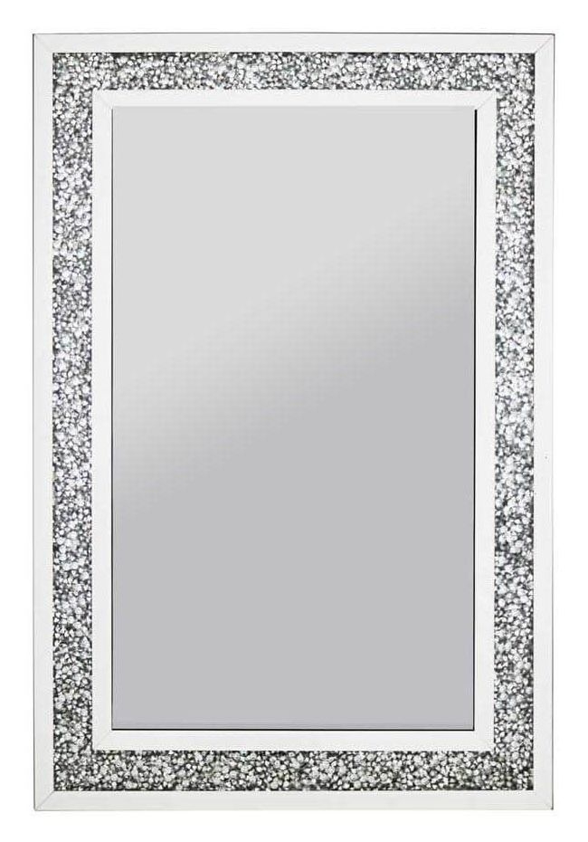 Arcadia Crushed Diamond Rectangular Wall Mirror 70cm X 100cm