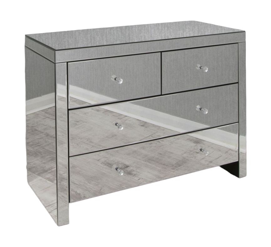 Avalon Mirrored 4 Drawer Chest