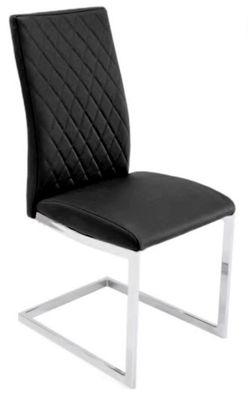 Leeton Black Faux Leather Dining Chair Set Of 4