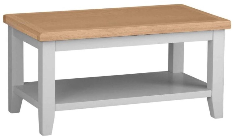 Aberdare Oak And Grey Painted Small Coffee Table