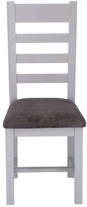 Aberdare Grey Painted Ladder Back Dining Chair Sold In Pairs