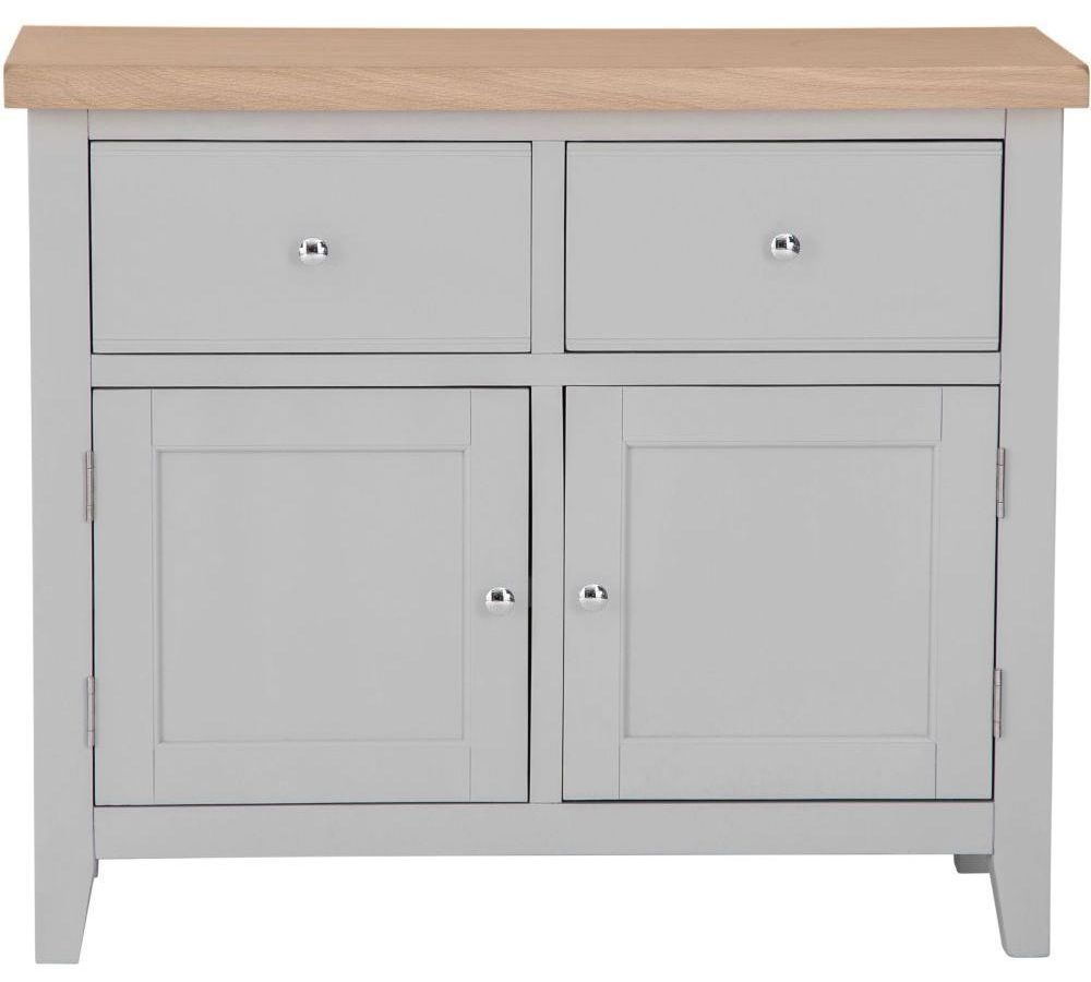 Aberdare Oak And Grey Painted 2 Door 2 Drawer Standard Sideboard