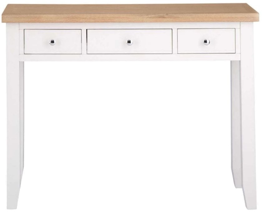 Aberdare Oak And White Painted 3 Drawer Dressing Table