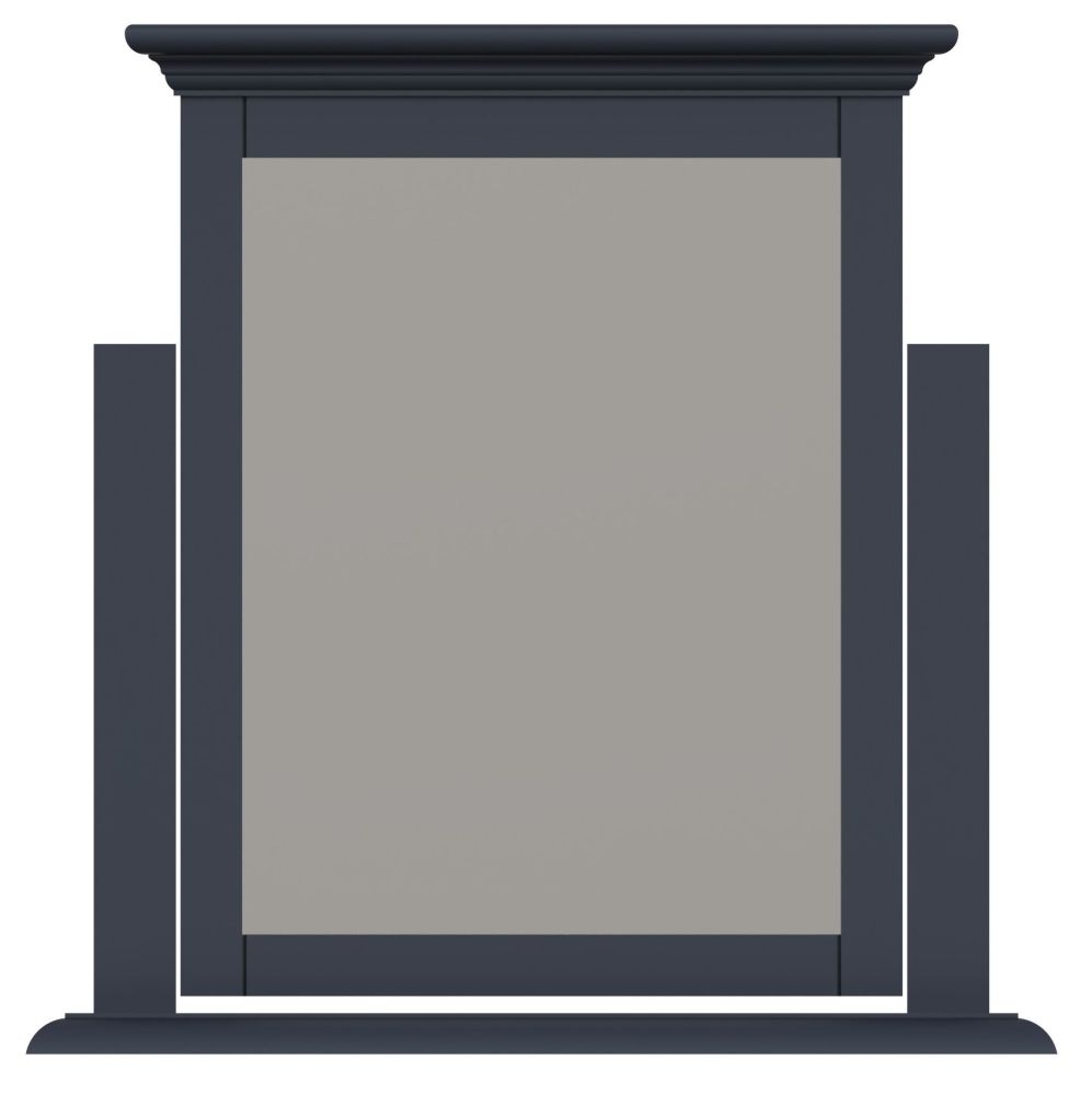 Ashby Midnight Grey Painted Trinket Mirror