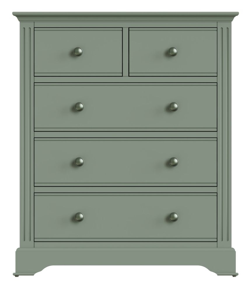 Baldwin Green Painted 23 Drawer Chest