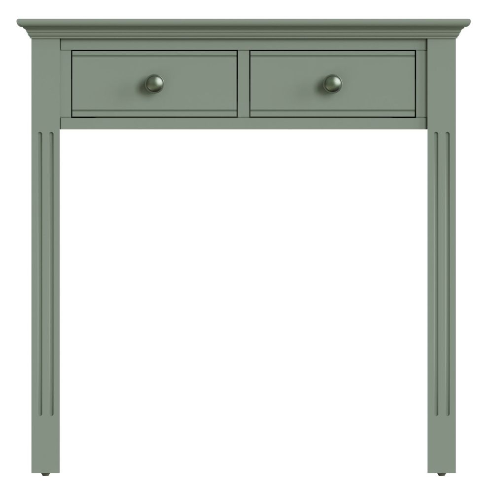 Baldwin Green Painted 2 Drawer Dressing Table