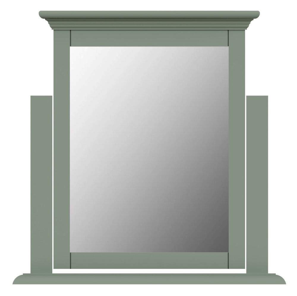 Baldwin Green Painted Trinket Mirror