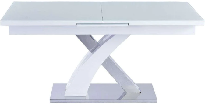 Kendra White 160cm Extending Dining Table