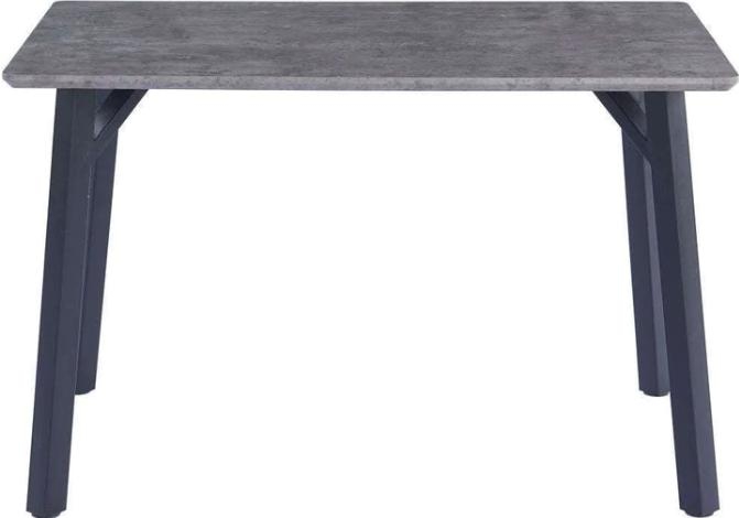Aleah Grey And Black 120cm Dining Table