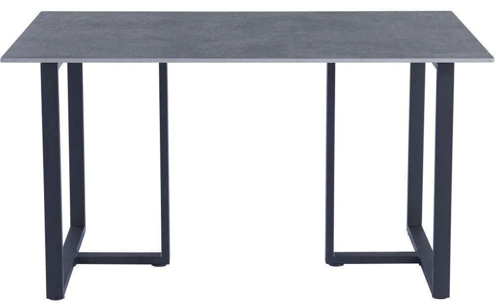 Julie Grey And Black 140cm Dining Table