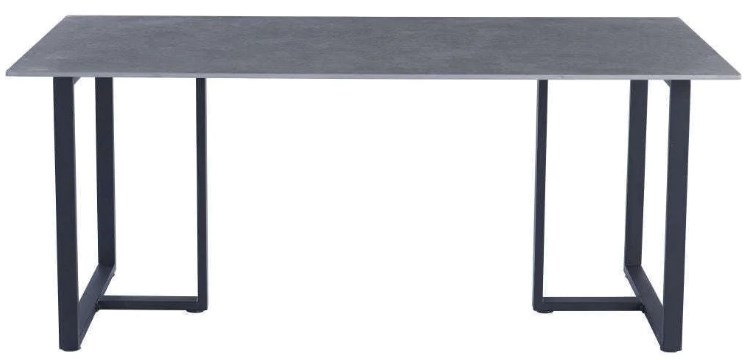 Julie Grey And Black 180cm Dining Table