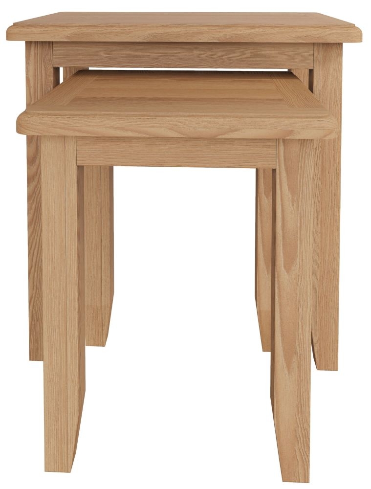 Eva Light Oak Nest Of 2 Tables