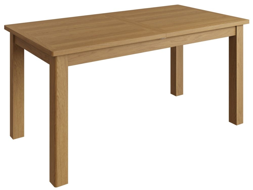 Hampton Rustic Oak 160cm Extending Dining Table