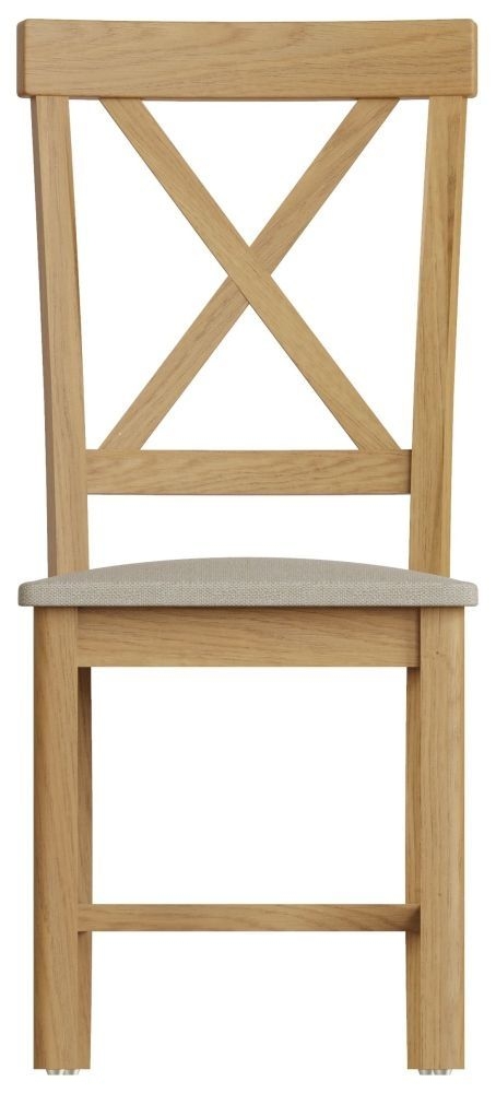 Hampton Rustic Oak Dining Chair Sold In Pairs