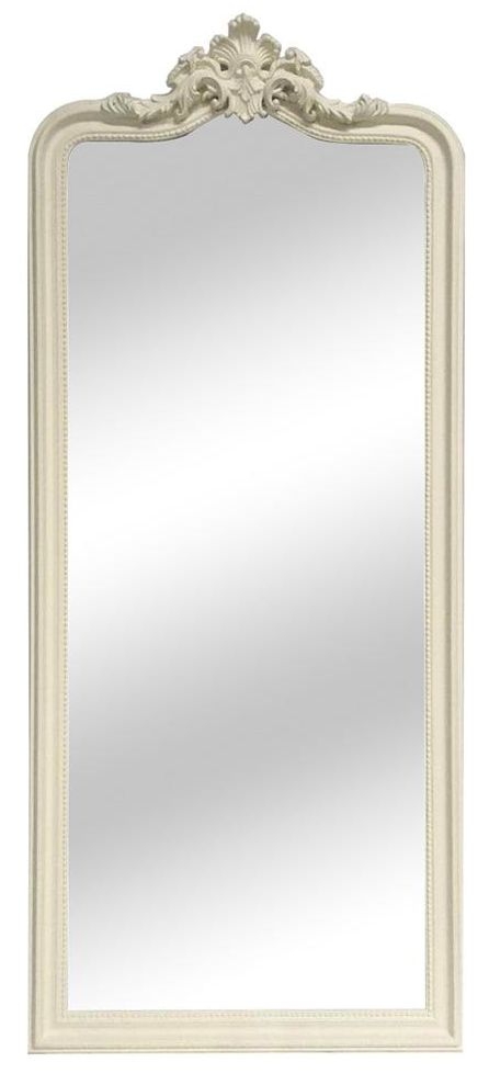 Cream Ornate Leaner Mirror 80cm X 190cm