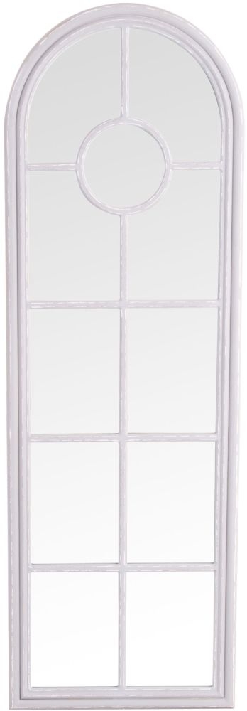 Grey Arch Window Mirror 60cm X 180cm