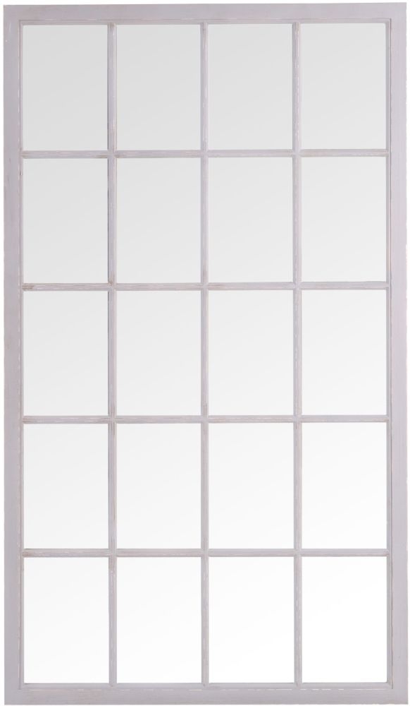 Grey Rectangular Leaner Window Mirror 100cm X 175cm