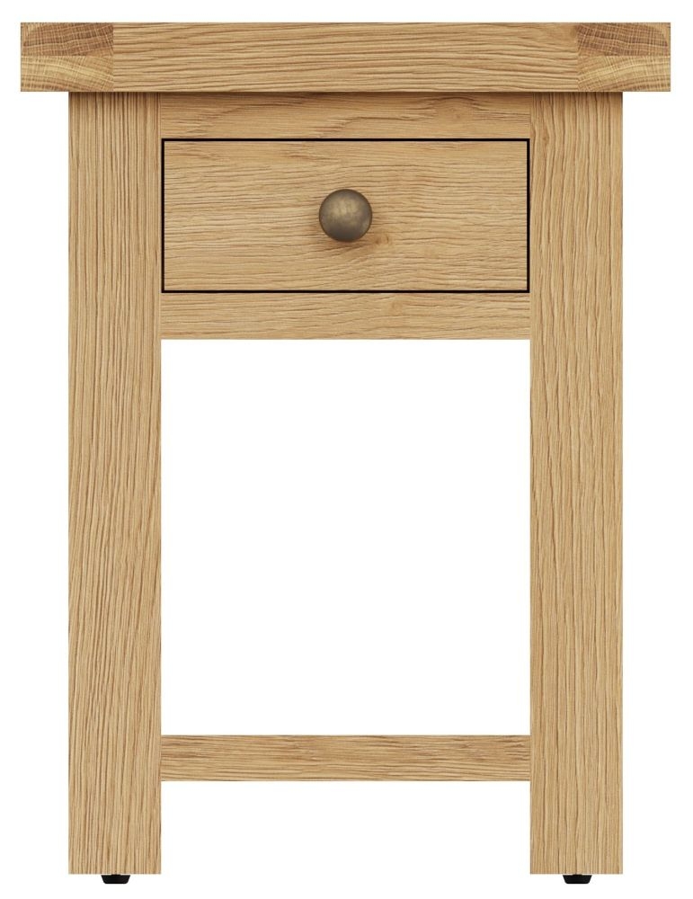 Tucson Oak 1 Drawer Side Table