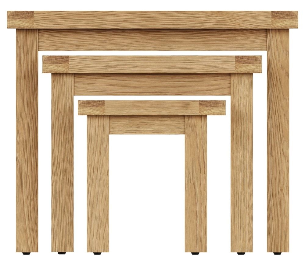 Tucson Oak Nest Of 3 Tables