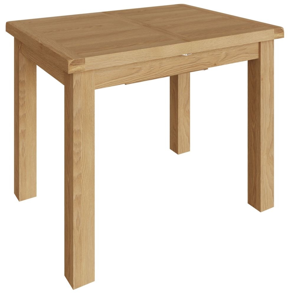 Tucson Oak Small 100cm Butterfly Extending Dining Table