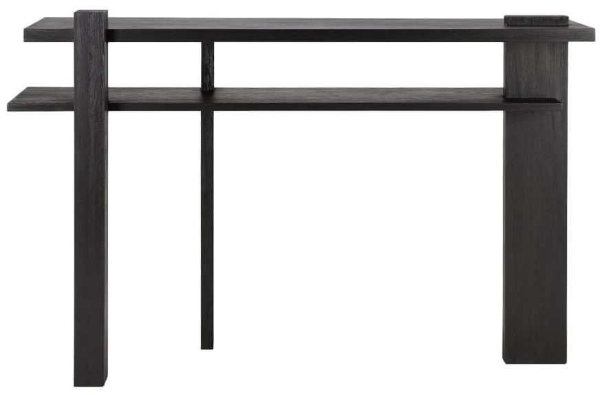 Ethnicraft Abstract Vanished Teak Black Console Table