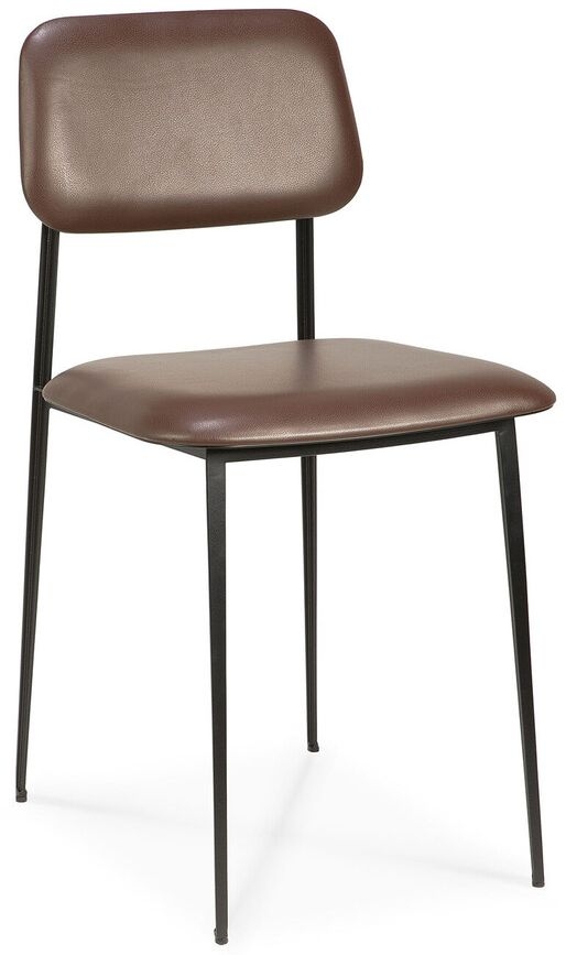 Ethnicraft Dc Chocolate Leather Dining Chair Sold In Pairs