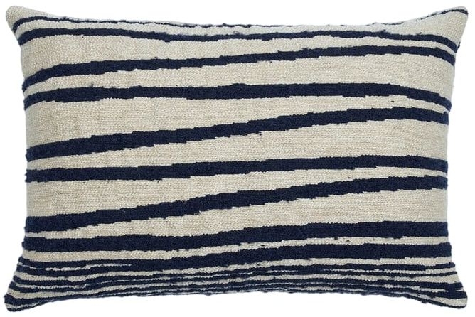 Ethnicraft White Stripes Lumbar Cushion Set Of 2