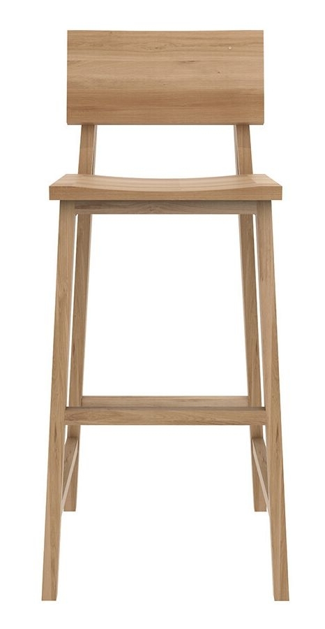 Ethnicraft Oak N4 Varnish Barstool Sold In Pairs