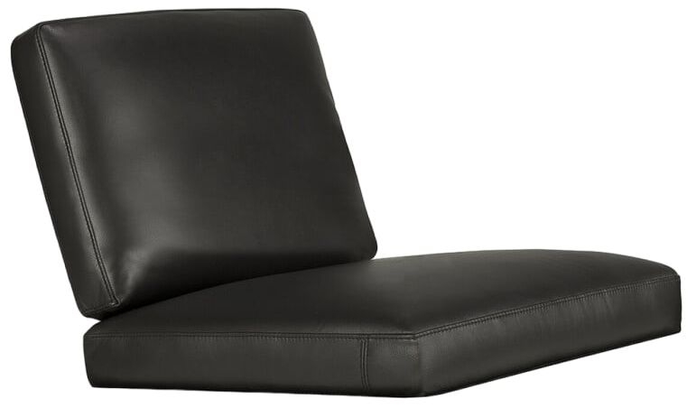 Ethnicraft Jack Lounge Chair Cushion Set Black Leather