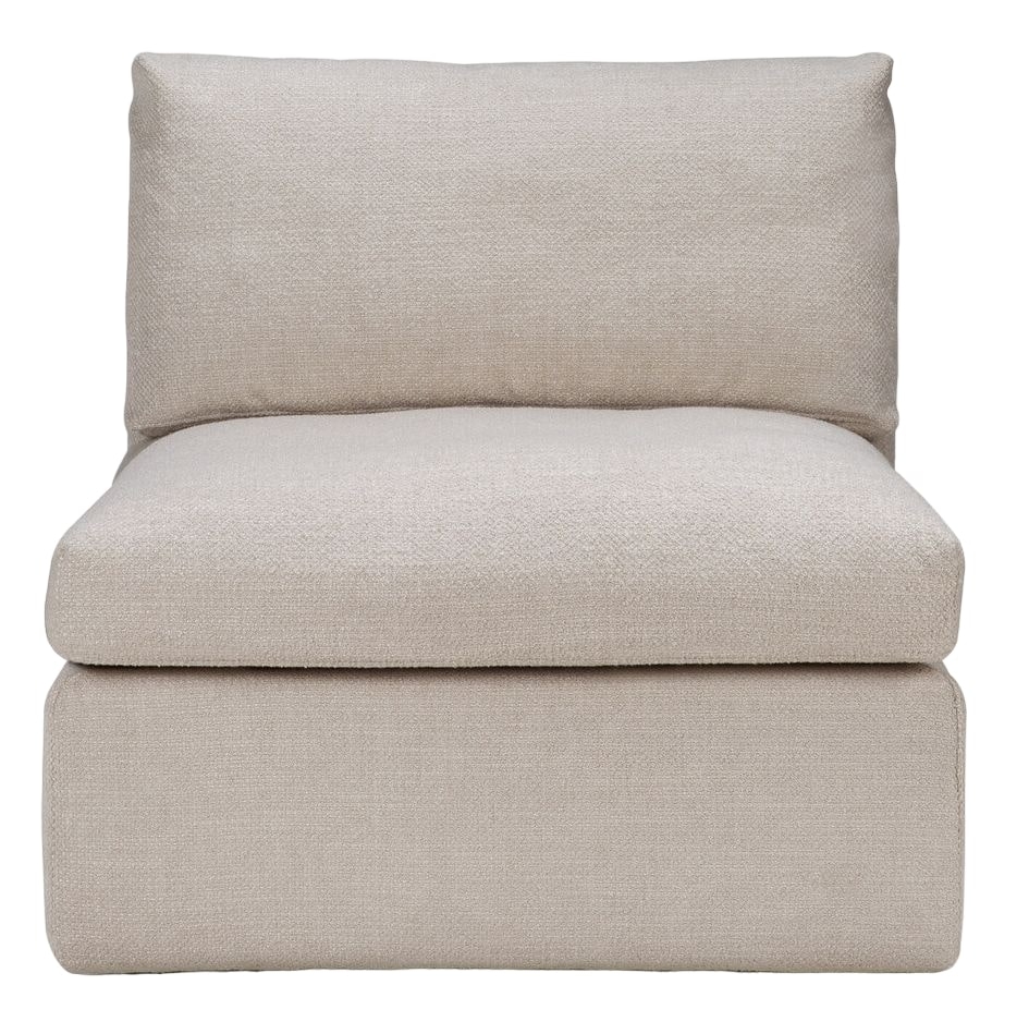 Ethnicraft Mellow Ivory Fabric 1 Seater Sofa