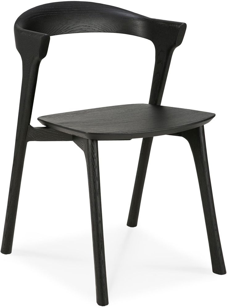 Ethnicraft Oak Bok Black Dining Chair Sold In Pairs