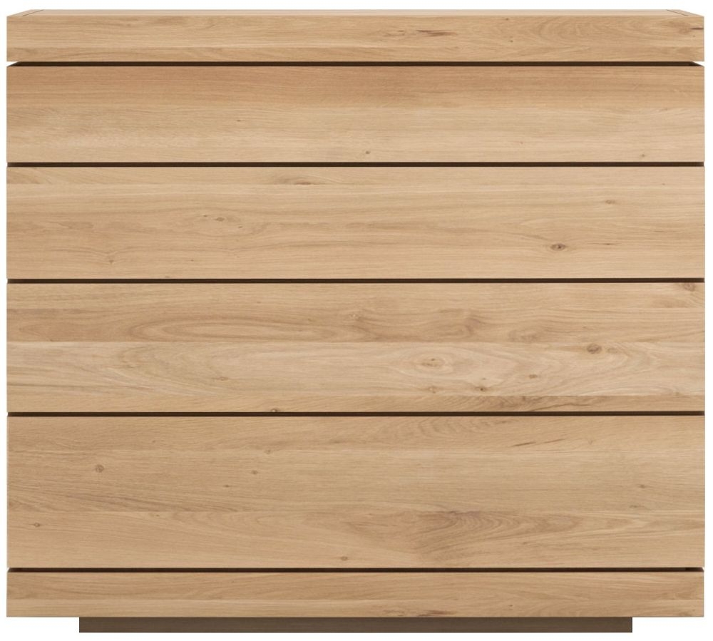 Ethnicraft Oak Burger 4 Drawer Chest 100cm