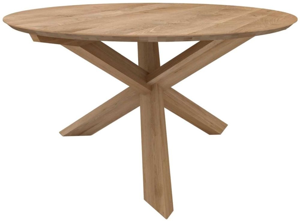 Ethnicraft Oak Round Dining Table