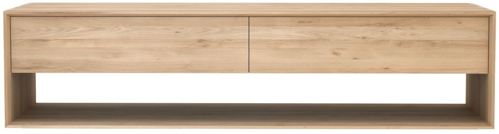 Ethnicraft Oak Nordic 1 Door Tv Unit For 70inch Plasma