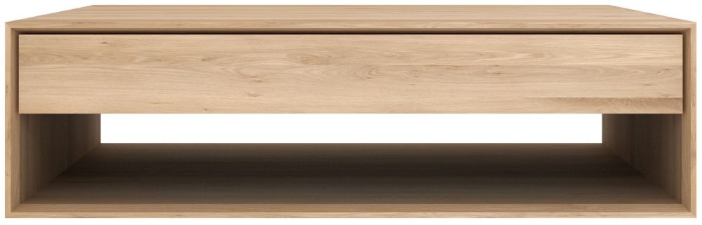 Ethnicraft Oak Nordic Storage Coffee Table 120cm