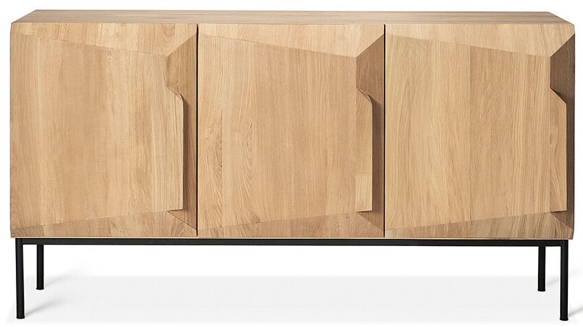 Ethnicraft Oak Stairs 3 Door Sideboard