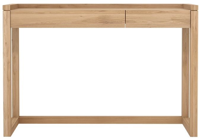 Ethnicraft Oak Frame 2 Drawer Desk