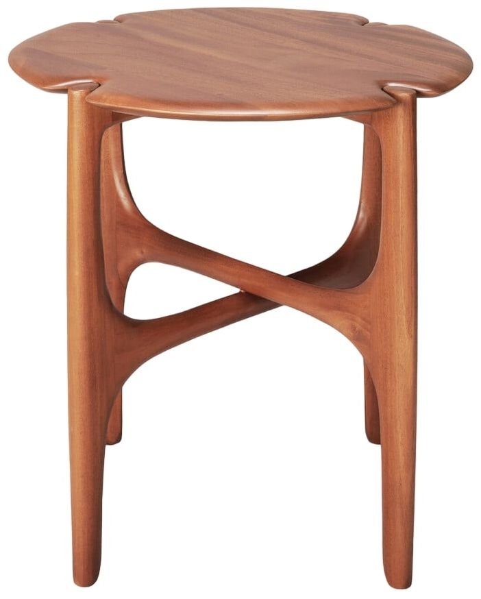 Ethnicraft Pi Mahogany Round Side Table