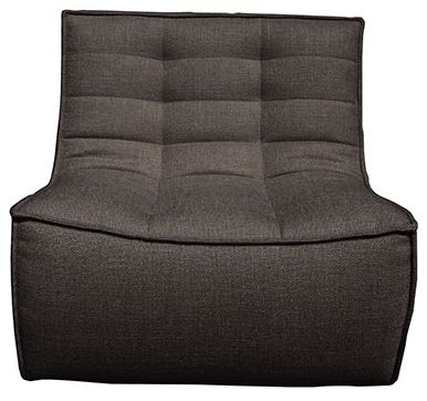 Ethnicraft N701 Dark Grey 1 Seater Fabric Sofa