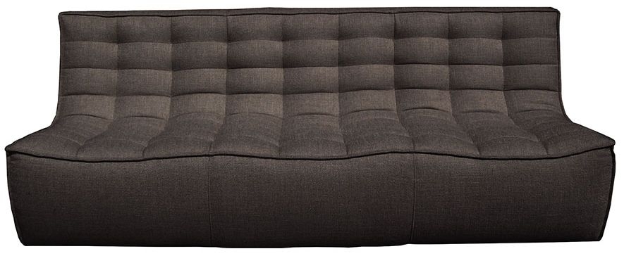 Ethnicraft N701 Dark Grey 3 Seater Fabric Sofa